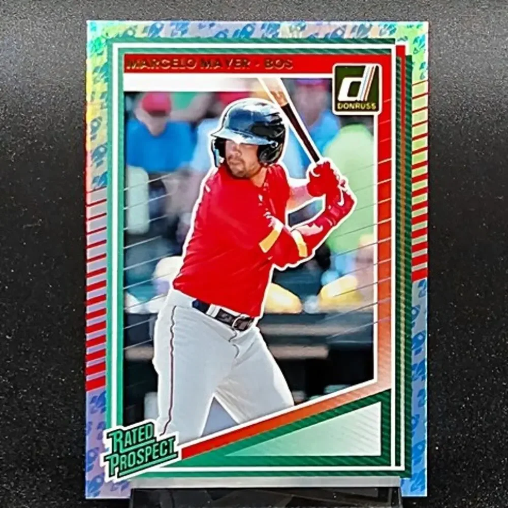 Marcelo Mayer Bowman Chrome Prospect Rockets Foil RC Boston Red Sox Top Prospect